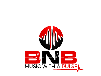 BNB   (tagline) Music with a pulse logo design by tec343