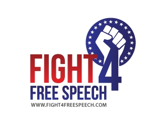 Fight 4 Free Speech  logo design by emberdezign