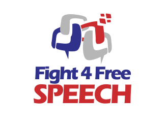 Fight 4 Free Speech  logo design by YONK