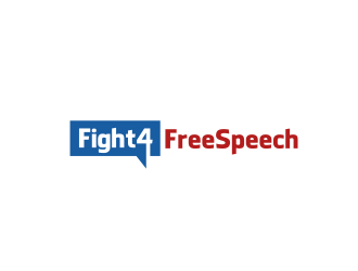 Fight 4 Free Speech  logo design by serprimero