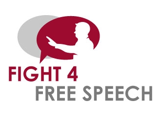 Fight 4 Free Speech  logo design by Suvendu