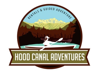 Hood Canal Adventures logo design by shere
