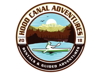 Hood Canal Adventures logo design by shere