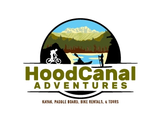 Hood Canal Adventures logo design by josephope
