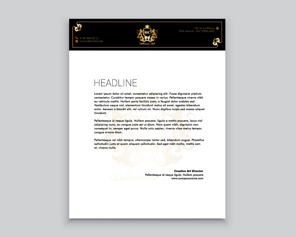 Billionaire Club logo design by Boomstudioz