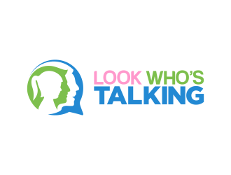 Look Whos Talking logo design by Realistis