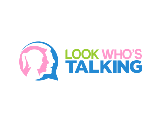 Look Whos Talking logo design by Realistis