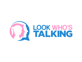 Look Whos Talking logo design by Realistis