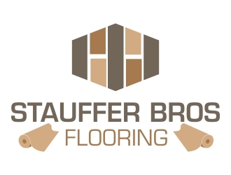 Stauffer Bros Flooring logo design by ElonStark