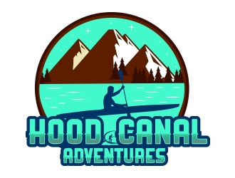 Hood Canal Adventures logo design by fawadyk