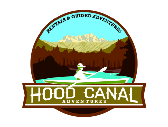 Hood Canal Adventures logo design by ekitessar