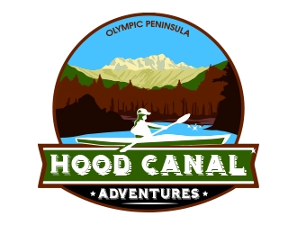 Hood Canal Adventures logo design by fawadyk