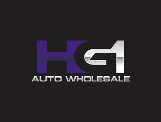 HG AUTO WHOLESALE logo design by rokenrol