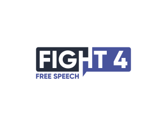 Fight 4 Free Speech  logo design by goblin