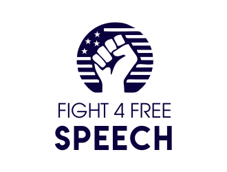Fight 4 Free Speech  logo design by JessicaLopes