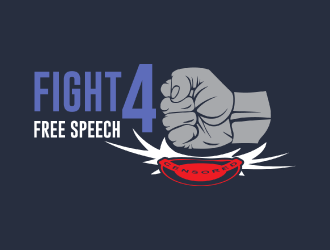 Fight 4 Free Speech  logo design by nona