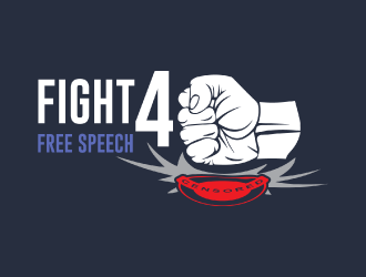 Fight 4 Free Speech  logo design by nona