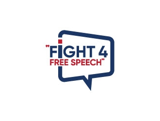 Fight 4 Free Speech  logo design by Erasedink