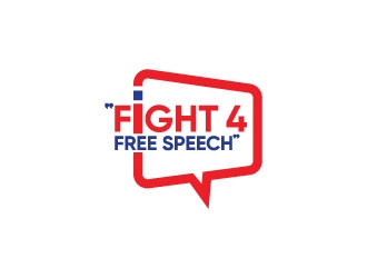 Fight 4 Free Speech  logo design by Erasedink
