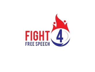Fight 4 Free Speech  logo design by sanu