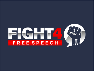 Fight 4 Free Speech  logo design by mutafailan