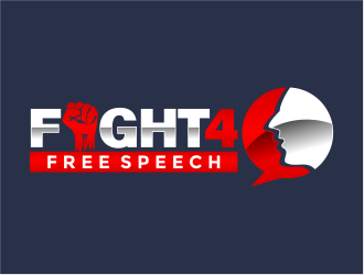 Fight 4 Free Speech  logo design by mutafailan