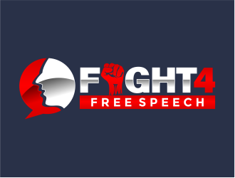 Fight 4 Free Speech  logo design by mutafailan