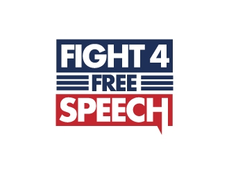 Fight 4 Free Speech  logo design by moomoo