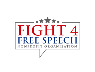 Fight 4 Free Speech  logo design by BeDesign