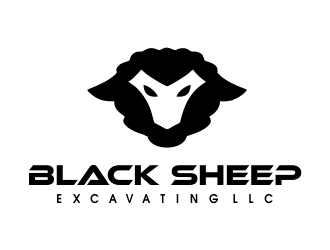 Black Sheep Excavating LLC Logo Design - 48hourslogo