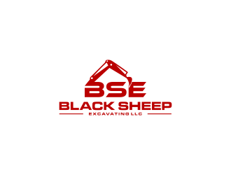 Black Sheep Excavating LLC logo design by L E V A R