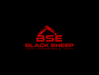 Black Sheep Excavating LLC logo design by L E V A R