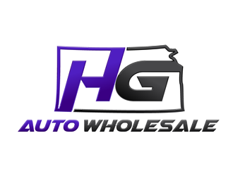 HG AUTO WHOLESALE logo design by megalogos