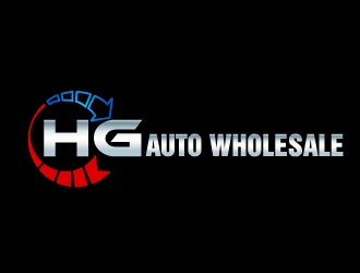 HG AUTO WHOLESALE logo design by Marianne