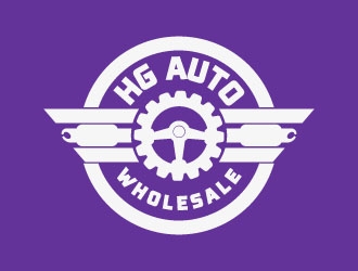 HG AUTO WHOLESALE logo design by arwin21
