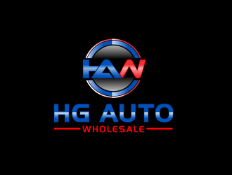 HG AUTO WHOLESALE logo design by giphone