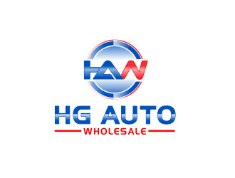 HG AUTO WHOLESALE logo design by giphone
