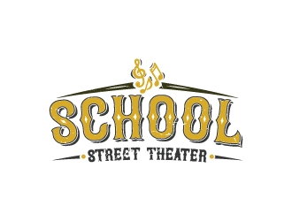 School Street Theater logo design by Wanddesign