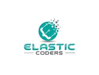 Elastic Coders logo design by uttam