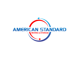 American Standard moving & storage logo design by giphone