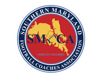 Southern Maryland Football Coaches Association logo design by johana