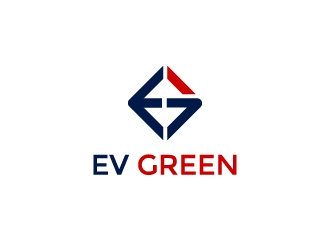 EV GREEN logo design by imsaif