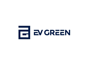 EV GREEN logo design by imsaif