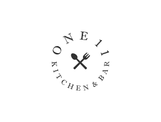 One 11 Kitchen & Bar logo design by ammad
