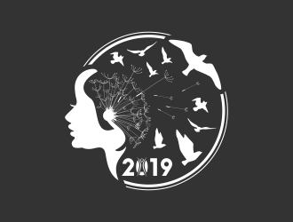 Burning Man 2019 logo design by Mailla
