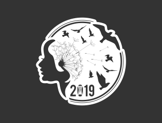 Burning Man 2019 logo design by Mailla