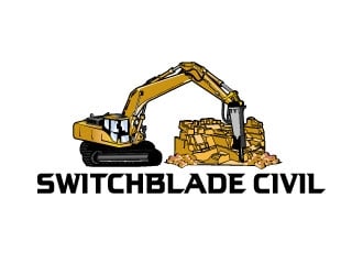 Switchblade civil logo design by AYATA