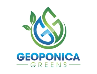 Geoponica Greens  logo design by rokenrol