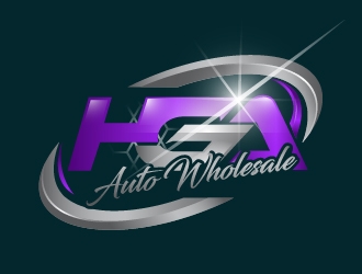 HG AUTO WHOLESALE logo design by Suvendu