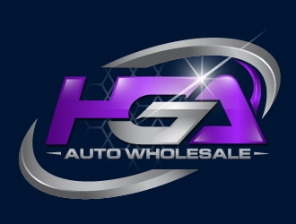 HG AUTO WHOLESALE logo design by Suvendu